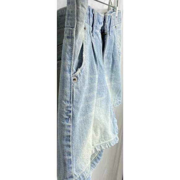 Mossimo Supply Co Juniors Jean Shorts 11 Light Blue White Distressed Denim - Picture 2 of 12